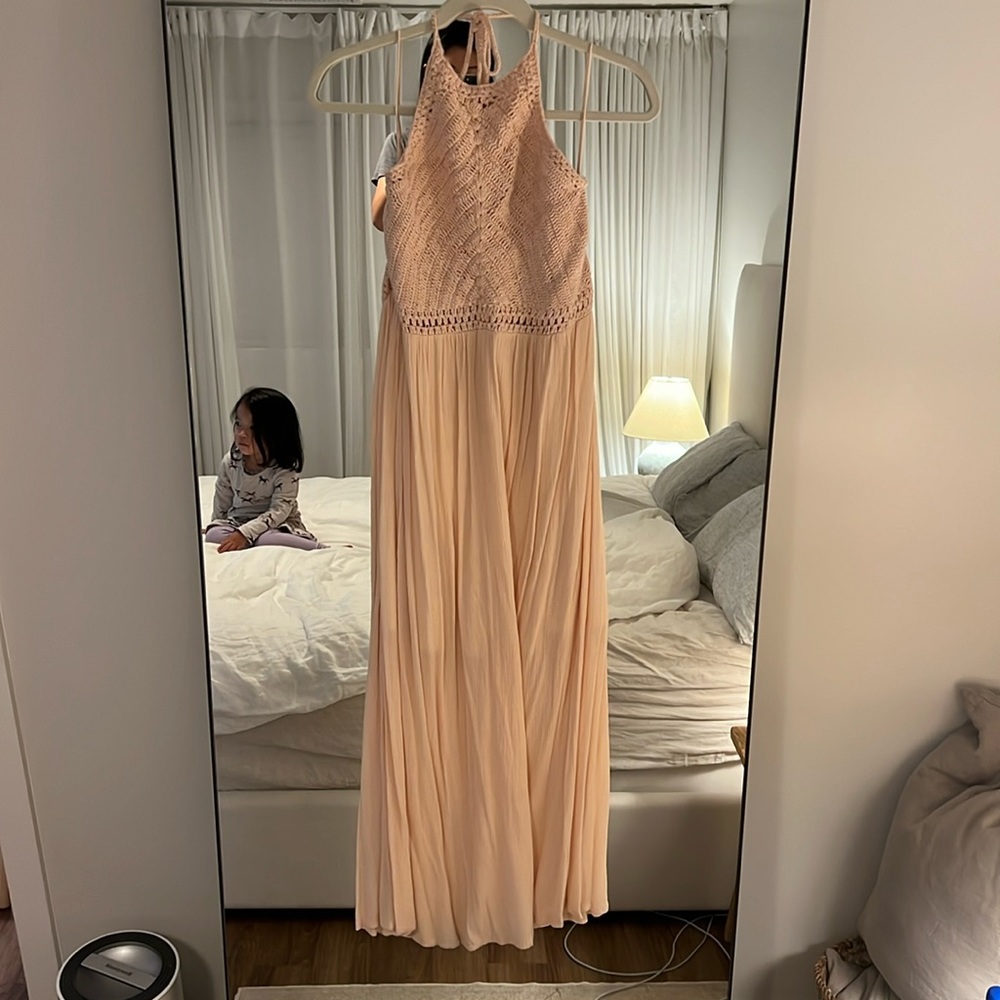 Zara halter dress with knit top